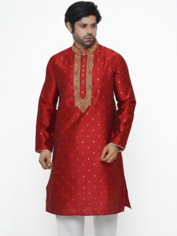 Embroidered Silk Punjabi